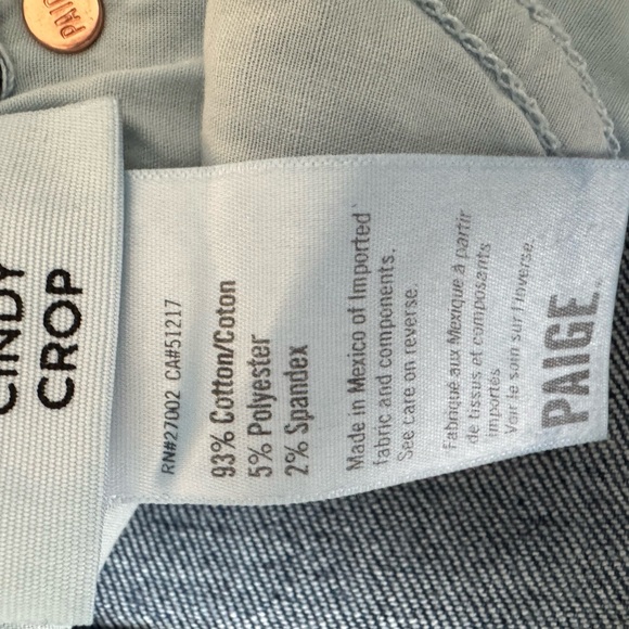 Paige Cindy Crop Raw Hem Wonderwall Jeans size 28 - Picture 9 of 10